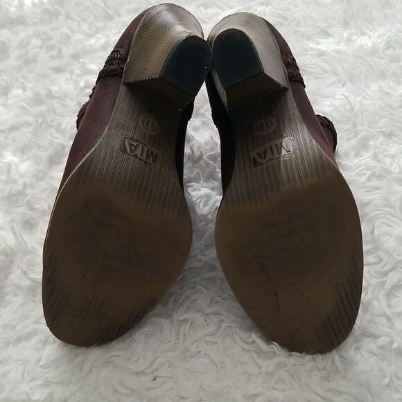 MIA Brown Ankle Booties  Sz 11 - Picture 10 of 10